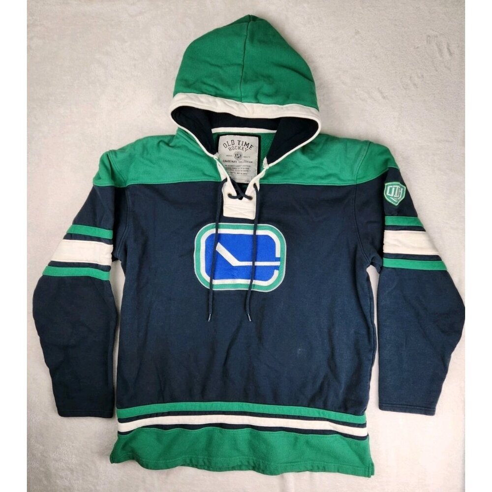 Vancouver Canucks Men's Hoodie Old Time Hockey‎ Causeway Collection Size XL